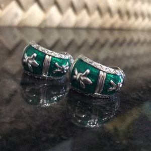 Fleur de Lis French Clip Earrings